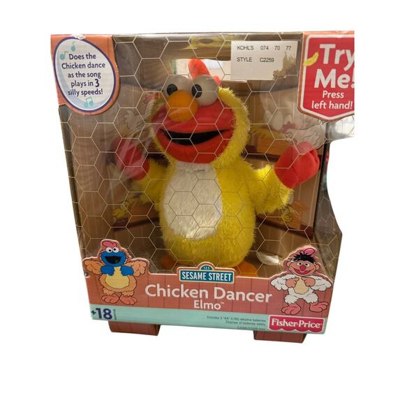 2003 Fisher Price Elmo Sesame Street Talking/Dancing Chicken Dancer BNIB SEALED - Picture 1 of 5